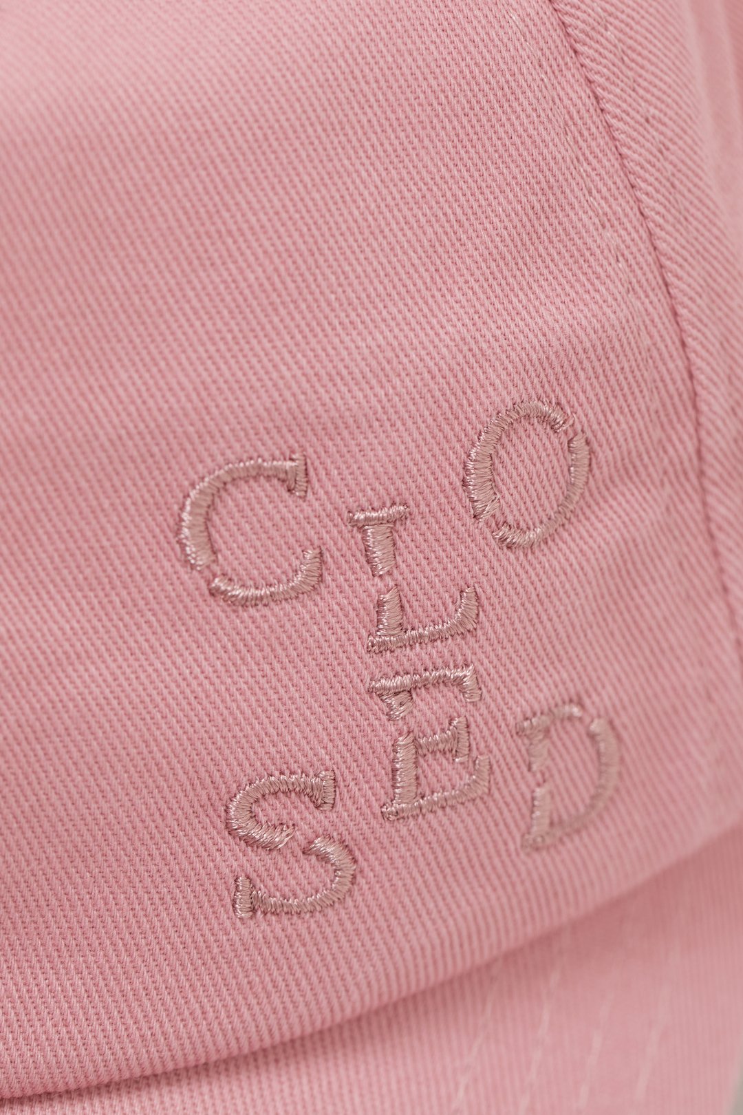 Casquette coton rose CLOSED