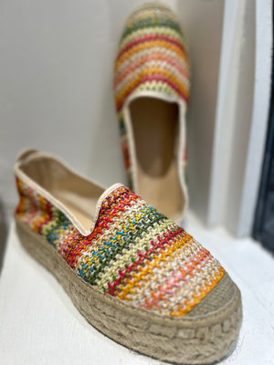 Espadrilles crochet multicolor BAYONA