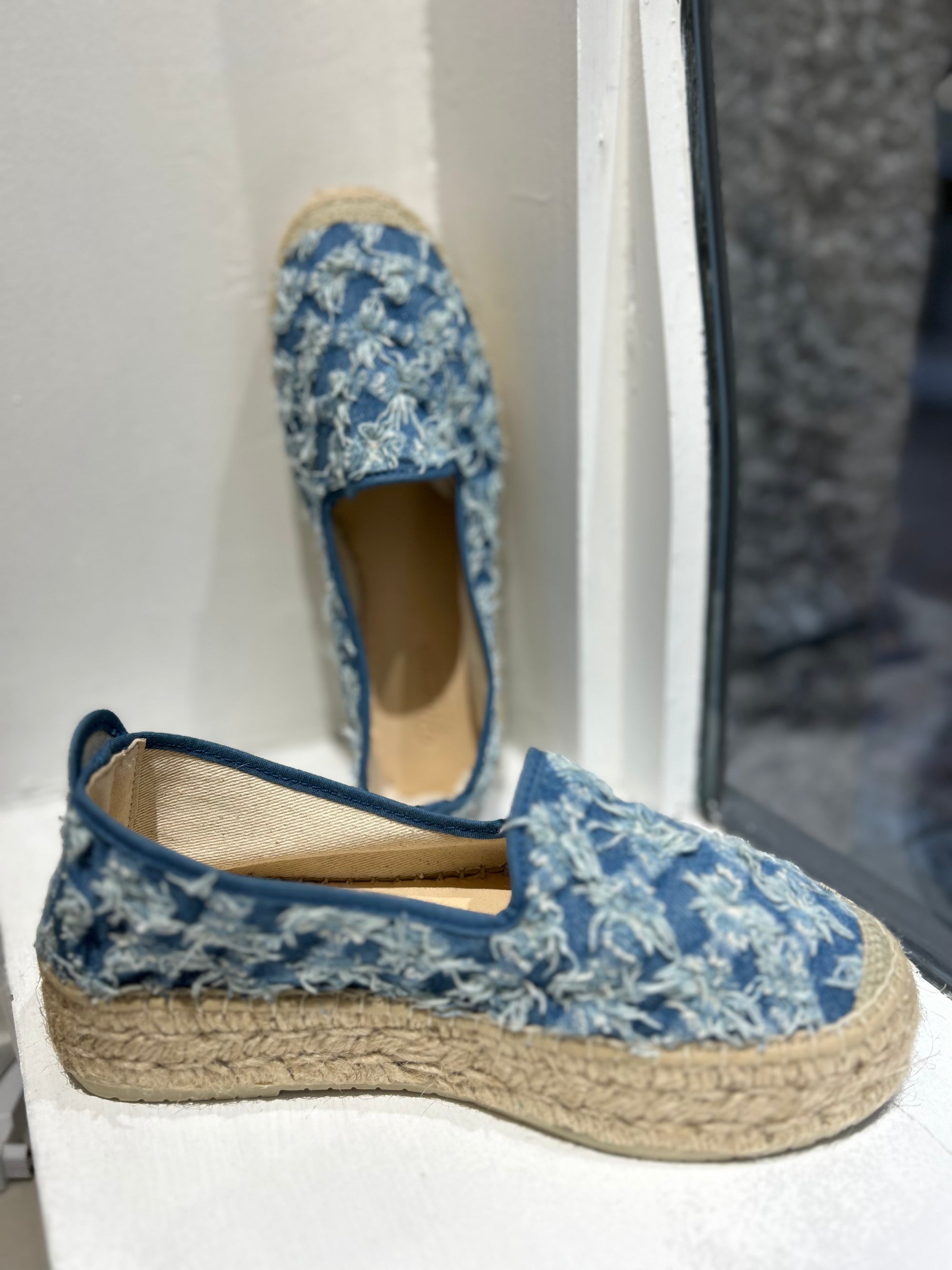 Espadrilles tejano jeans perfo BAYONA