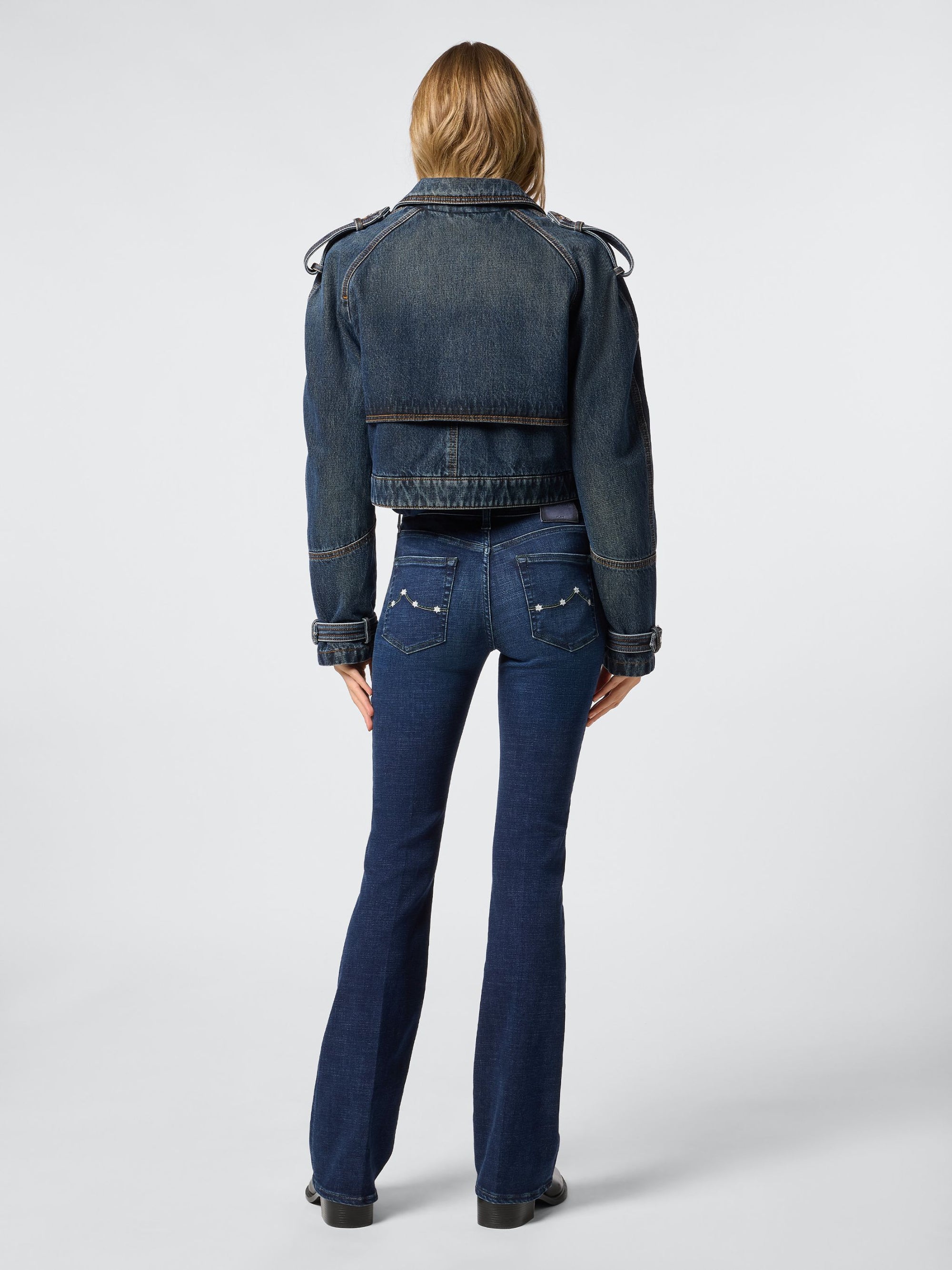 Jean power stretch bleu moyen vivian JACOB COHEN