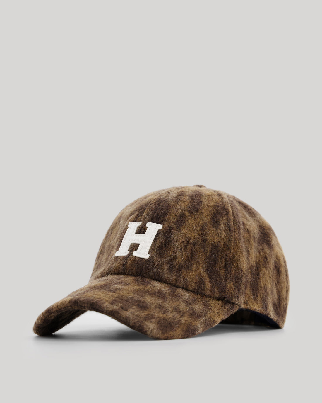 Casquette Femme en laine mélangée imprimé Léopard marron Cap H HARTFORD