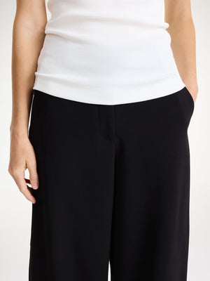 Pantalon Carlien à taille haute noir BY MALENE BIRGER