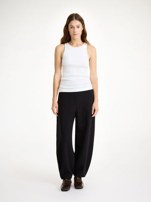 Pantalon Carlien à taille haute noir BY MALENE BIRGER