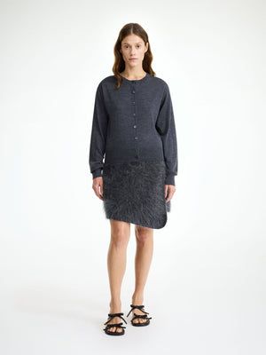 Mini-jupe Krissah jet grey BY MALENE BIRGER