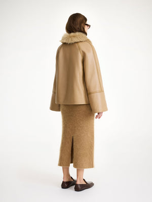 Veste réversible odellies en shearling tannin BY MALENE BIRGER