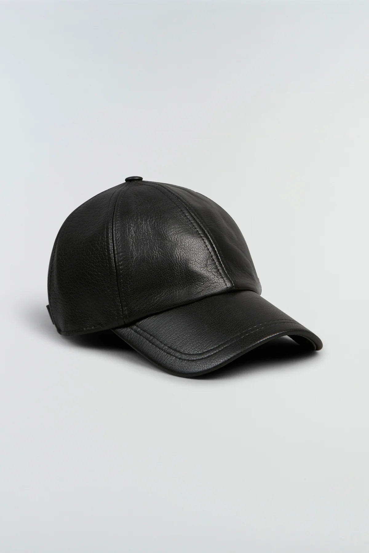 Casquette cuir noir SEMI COUTURE