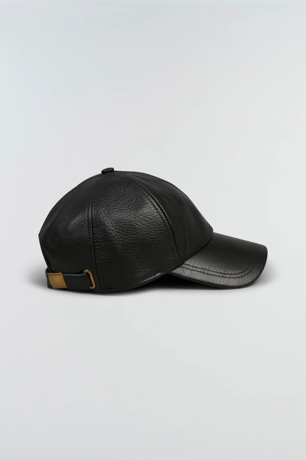 Casquette cuir noir SEMI COUTURE