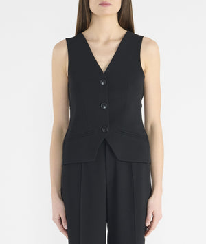 Gilet isac noir polyester HANA SAN