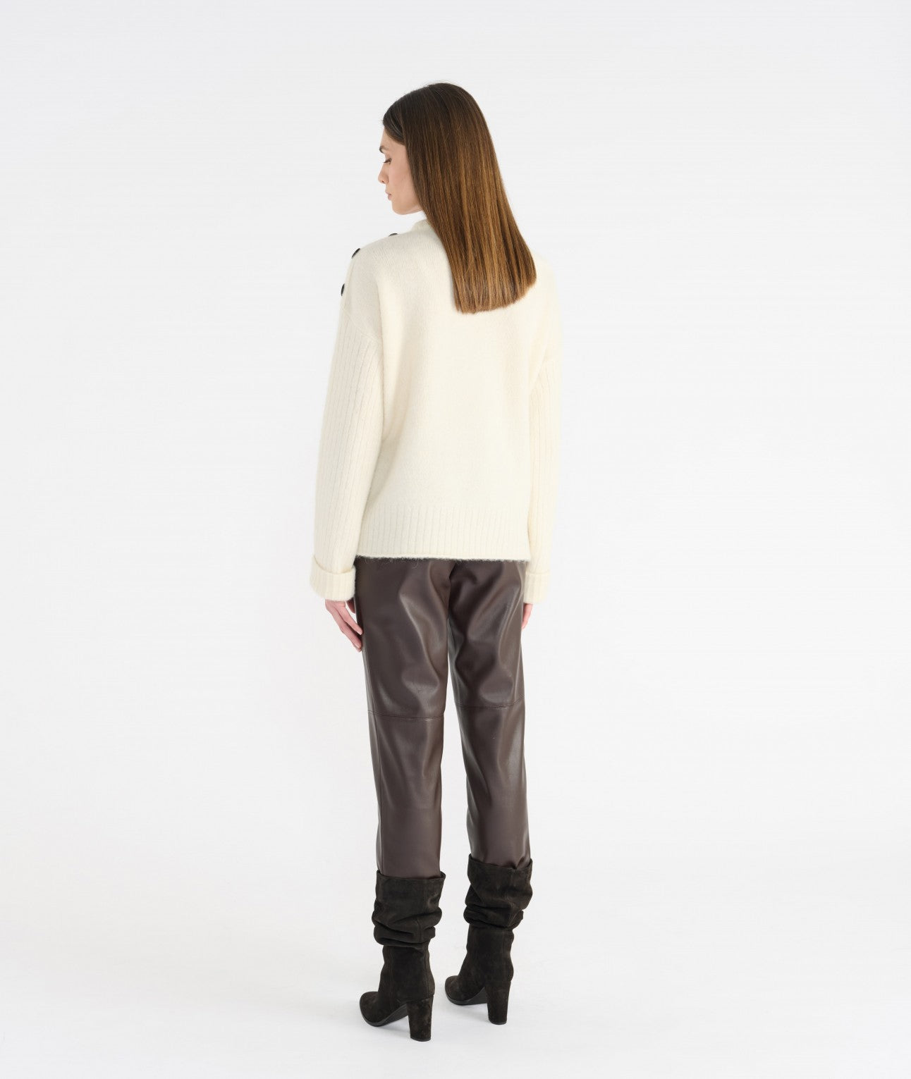 Pantalon Francesco - Choco en Polyester HANA SAN