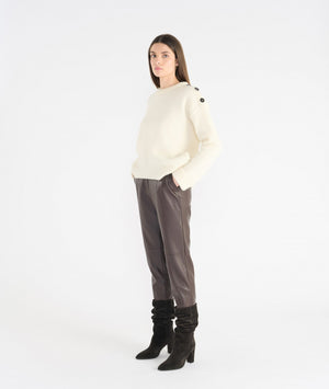 Pantalon Francesco - Choco en Polyester HANA SAN