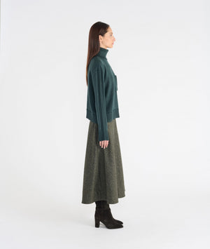 Pull camillo laine mérinos vert paon HANA SAN