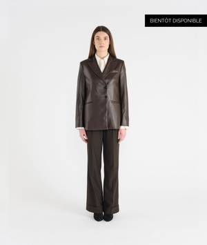 Veste Prisca polyester Choco HANA SAN